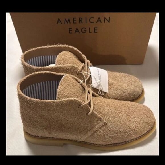 Suede Chukka Boots Mens 8 Tan American Eagle - Picture 1 of 5